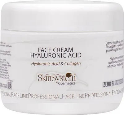 Produktbild von SkinSystem Face Cream Hyaluronic Acid 250ml - Gesichtscreme mit Hyaluronsäure