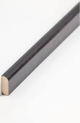 Produktbild von Abdeckleiste Massivholz 8 x 22 x 2000 mm Schwarz zum Kleben, Clipsen, Schrauben & Nageln Massivholz Sockelleiste by PROVISTON 50 Meter | 25 Stück