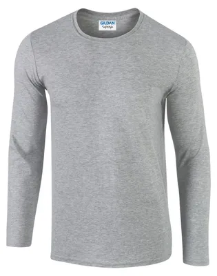 Immagine prodotto di Gildan - Maglietta "Softstyle" unisex da uomo/donna a maniche lunghe FK2540 (M) (grigio)