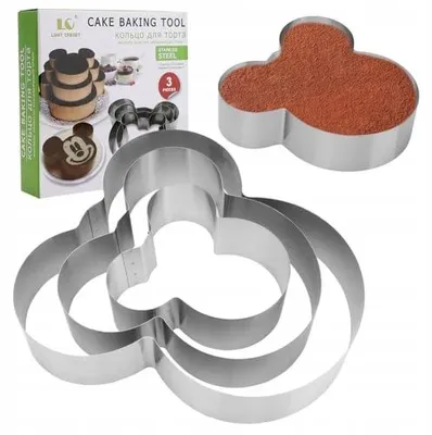 Produktbild von Edelstahl Tortenringe Set 3 Stück für Kuchen Mousse