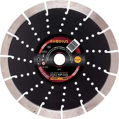 Immagine prodotto di Rhodius 303716 LD410 SPEED Diamond cutting disc Diameter 230 mm Bore diameter 22.23 mm Natural stone 1 pc(s)