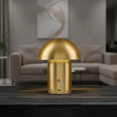 Productafbeelding van Design tafellamp Pois oplaadbaar goud, AI-gegenereerde afbeelding