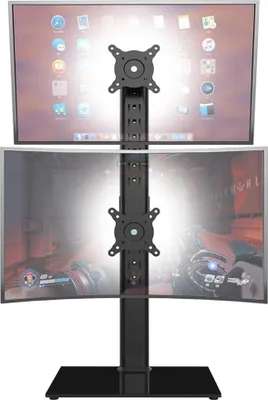 Immagine prodotto di Hemudu Doppio supporto per monitor - Risparmio di spazio ed ergonomia