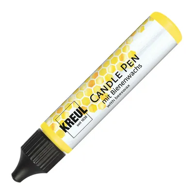Image de KREUL Stylo pour bougies Hobby Line "PicTixx" jaune 29 ml