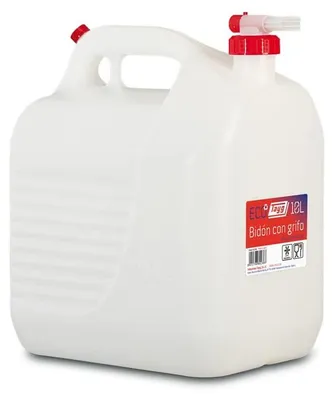 Produktbild von Kanister - 10 Liter - Mit Auslaufhahn - Für Lebensmittel - 265 x 200 x 307 mm
