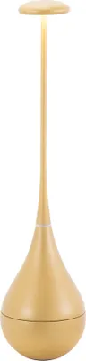 Immagine prodotto di Zafferano Dondolina - Lampada da Tavolo Led Ricaricabile IP65, Senza Fili, Dimmer Touch - Design Italiano Colore Oro