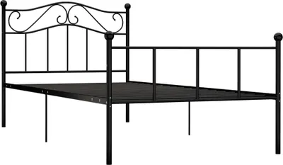 Obrázek produktu pro vidaXL Postelový rošt černý kov 100 × 200 cm