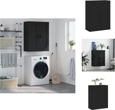 Produktbild von vidaXL Wandschrank Schwarz 69,5x34x90 cm Holzwerkstoff -  Sideboards
