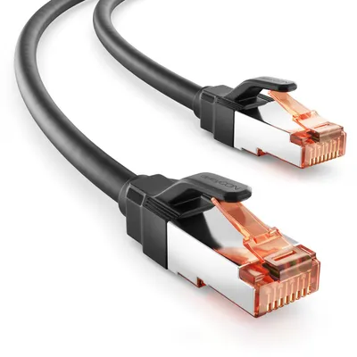 Produktbild von deleyCON 1,5m Cat6 Netzwerkkabel RJ45 Gigabit 1000 Mbit - Schwarz