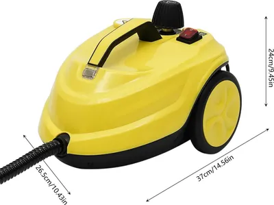 Image de Nettoyeur vapeur haute pression - Appareil à main 2000 W - 5 bars - Réservoir de 1,8 l - Vapeur à 160 °C - Prise UE 220 V - Jaune