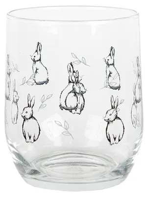 Immagine prodotto di Clayre & Eef Bicchiere d'acqua 300 ml Vetro trasparente coniglio
