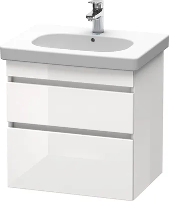 Produktbild von Waschtischunterbau DURASTYLE 453x600x610mm taupe/weiß matt taupe/weiß matt