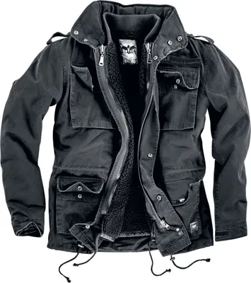 Produktbild von Black Premium by EMP Herren schwarze Winterjacke mit austrennbarer Innenjacke L