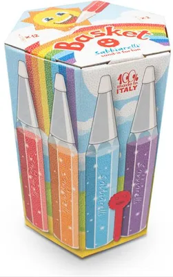 Immagine prodotto di Sabbiarelli matite creative di sabbia Eco Set 12 colori 50g
