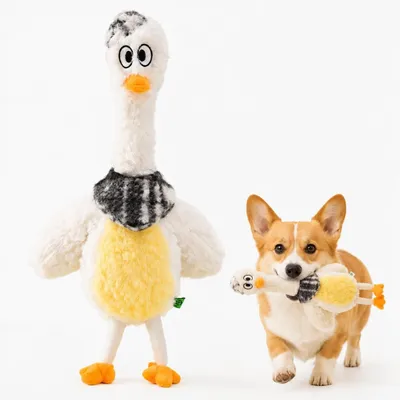 Productafbeelding van Pluche speelgoed voor honden - met een zeethema, geschikt voor puppy's en grote honden