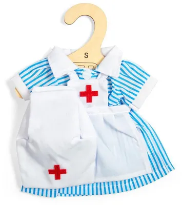 Produktbild von BigJigs Puppen Krankenschwester Kostüm - Spielzeug Verkleidung für Puppen