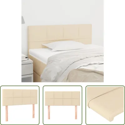 Obrázok produktu pre Čelo postele The Living Store krémové 80x5x78/88 cm látka