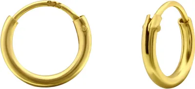 Produktbild von Creolen Ohrringe 925 Sterling Silber gelbvergoldet 8-30mm Größe - 8 mm