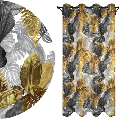 Produktbild von Blickdichte Gardine mit Ösen, Maße: 140x240 cm, Farbe: Dorado 02