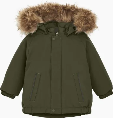 Obrázok produktu pre COLOR KIDS Detská nepremokavá zimná bunda, PARKA W. FAKE FUR, 80 cm