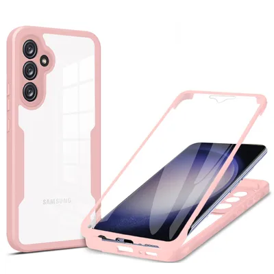 Produktbild von 360° Grad Hülle für Samsung Galaxy S23 FE vollschutz Integriertem Displayschutz Rosa
