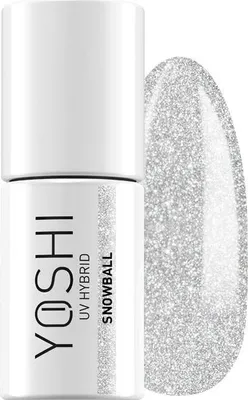 Produktbild von Yoshi | Hybrid-Nagellack - 621 Snowball - Hybrid-Gellack - Hybridlack - UV LED - 6ml - Profi Qualität - Silber
