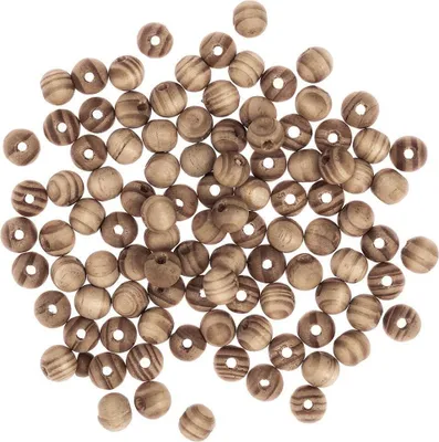 Produktbild von Holzperlen Pinienkugeln 10mm 100Stk