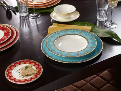 Obrázek produktu pro Villeroy & Boch Samarkand Akvamarínový polévkový talíř 24 cm