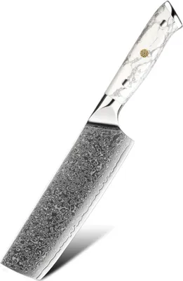 Produktbild von Damast Küchenmesser YU-37517 - Hochwertiges Nakiri KP37517