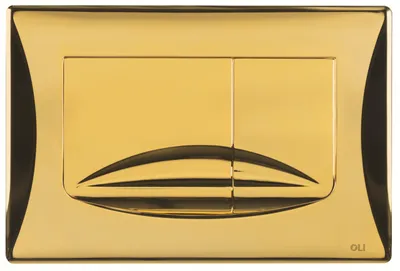 Produktbild von Wc Spülknopf - Gold - 245 × 165 × 19 Mm - Unterputz - Doppelspülung