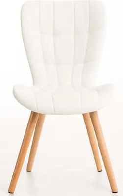 Produktbild von 4er Set Esszimmerstuhl HLO-CP12 Kunstleder  weiß