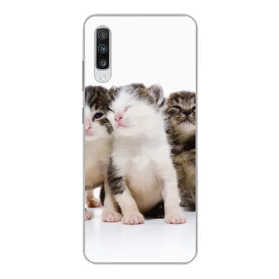 Produktbild von MuchoWow® Handyhülle Schutzhülle Hülle für Samsung Galaxy A70 Katze - Haustiere - Fell - Porträt Silikon Softcase Handy Hülle - Schutzhaube