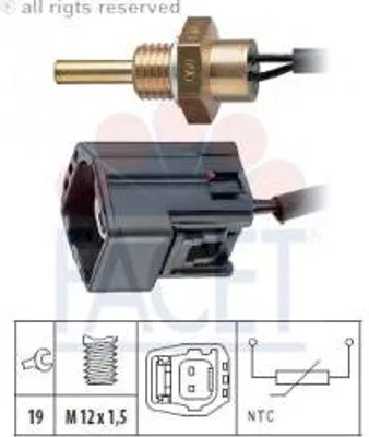 Produktbild von Facet Sensor, Kühlmitteltemperatur  7.3304