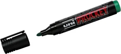 Produktbild von Marker Uni-Prockey Rundspitze Schreibgrün Packung mit 12 Stück