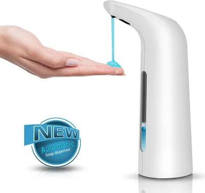 Produktbild von Seifenspender Automatisch Elektrischer Seifenspender Automatischer Seifenspender Infrared Sensor Seifenspender für Küchen und Badezimmer (Weiß, 400ML)