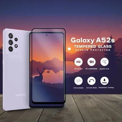Produktbild von 1-Pack Samsung Galaxy A52s Displayschutzfolie - Gehärtetes Glas 9H - Super Qualität 3D