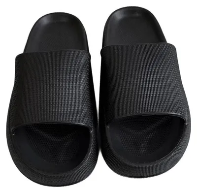 Produktbild von Cloud Slipper Herren Hausschuhe EVA Badelatschen Pool Slipper - Schwarz, Gr. 43
