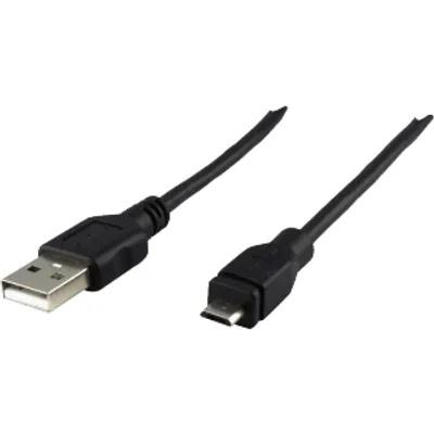 Produktbild von Schwaiger CK1512 533, 1,8 m, USB A, Micro-USB B, USB 2.0, Männlich/Männlich, Schwarz