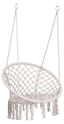 Produktbild von Hängeschaukelstuhl im Boho-Stil, beige
