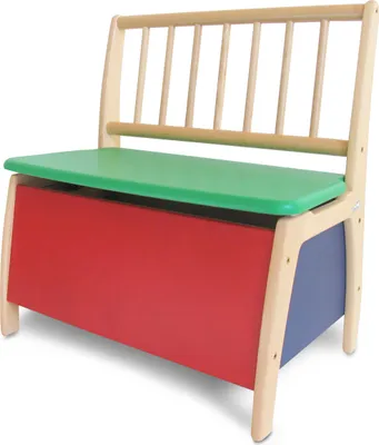 Produktbild von GEUTHER Truhenbank Bambino 2520 | Holz | Kinder Sitzbank mit Stauraum | Deckelbremse | bis 6 Jahre