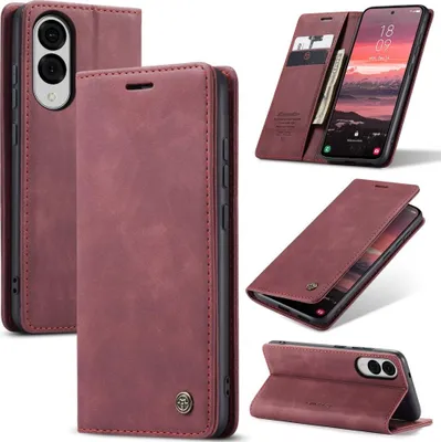 Produktbild von Samsung Galaxy S25 Edge Hülle - CaseMe 013 Klapphülle - Bordeaux