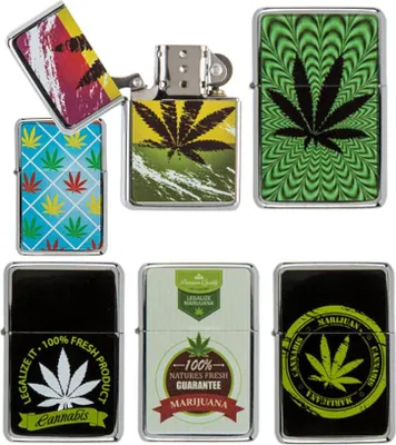 Immagine prodotto di Accendino A Benzina Ganja Maricha Herb