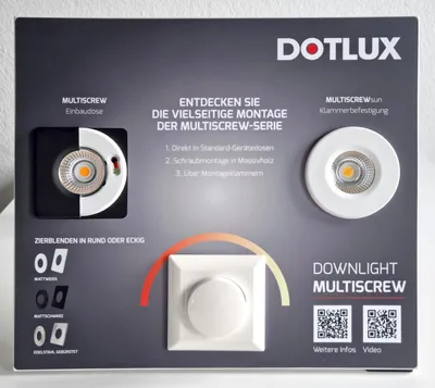 Produktbild von DOTLUX L-Aufsteller MULTISCREW deutsch