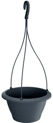 Produktbild von Prosperplast Blumentopf - anthrazit - Kunststoff - Hangetopf - 23 cm