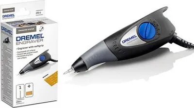 Produktbild von DREMEL® Gravierer 290-1 Kompaktwerkzeug (35 W) mit 1 Zubehör, 1 Schablone