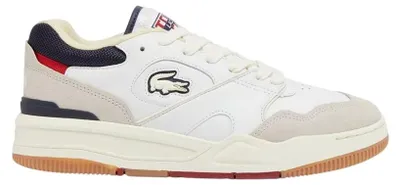 Image de Lacoste - Baskets « Lineshot » pour homme, en cuir, semelle Ortholite GT14827 (45 EU) (blanc naturel)