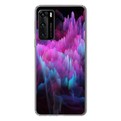 Produktbild von MuchoWow® Handyhülle Schutzhülle Hülle für Huawei P40 Rauch - Farbe - Abstrakt Silikon Softcase Handy Hülle - Handytasche