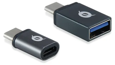 Zdjęcie produktu dla Conceptronic DONN04G, USB 3.1 Gen 1 Type-C, USB 2.0 Type-C, USB 3.1 Gen 1 Type-A, USB 2.0 Micro, Czarny