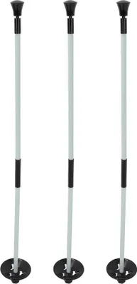 Produktbild von Golfpraktik-Flaggenstock gestreift 2-teilig Aluminium Glasfaser