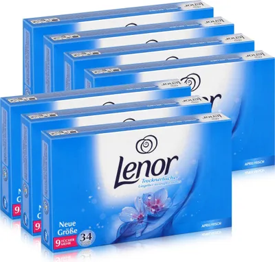 Produktbild von Lenor Trocknertücher Aprilfrisch 34 Tücher - Wäschepflege im Trockner (7er Pack